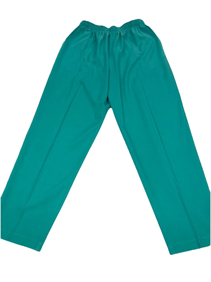 Брюки Nikki для взрослых женщин размер 12 однотонные зеленые прямые с карманами и высокой посадкой сделано в США - Изображение 2 из 4