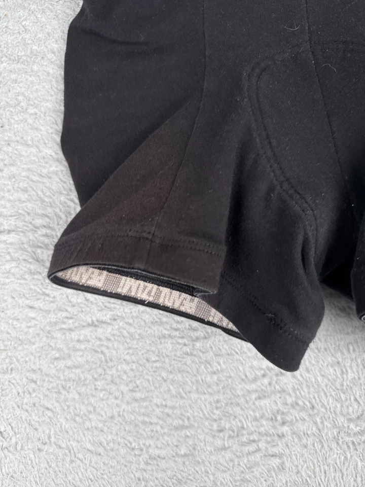 Pantalones Cortos de Ciclismo VINTAGE Perla Izumi Para Mujer Pequeños Negros Algodón Mezcla Spandex Almohadilla Foto 3 de 4