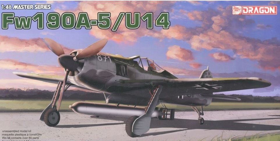 Maquette Fw190A-5 U-14 avion de chasse Dragon 1 48 kit de modélisme militaire plastique