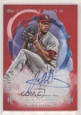 2019 Topps Inception Rookies and Emerging Stars Red 28/75 Jack Flaherty Auto iu7