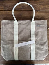 Large Beach Tote Bag with Zipper - Travel Tote Bag for Women 17” Tall 19” Wide