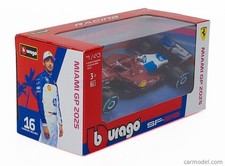 2025 Bburago 1:43 Scuderia Ferrari SF-25 44 Hamilton 16 Leclerc Miami GP Car