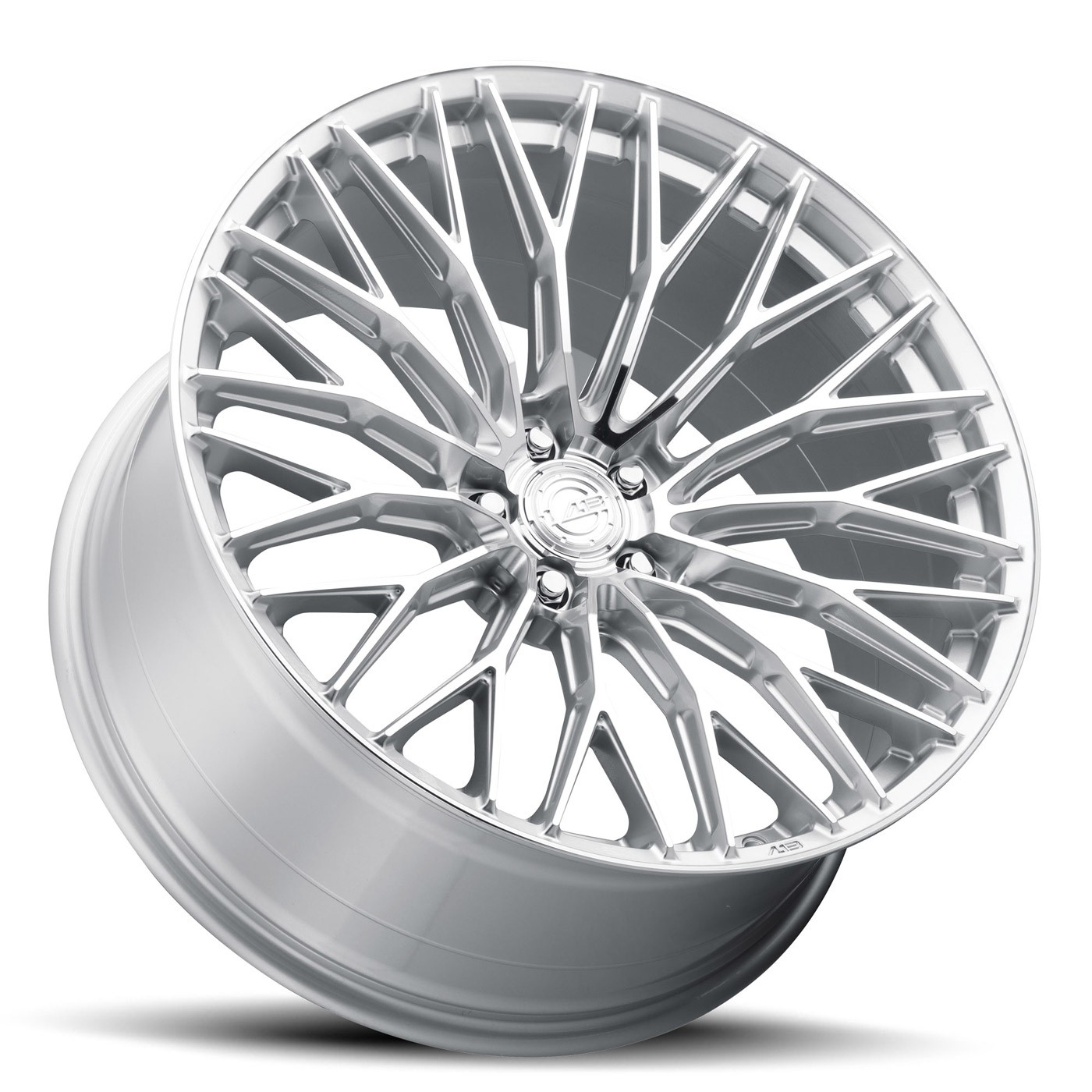 22" AL13 FR100 Silver 22x9 Concave Wheels Rims Fits Bentley Continental