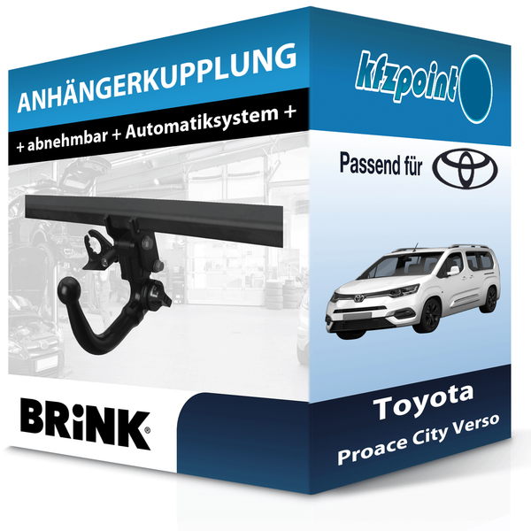 für Toyota Proace City Verso 10.2019-Jetzt Brink AnhäNgerkupplung Abnehmbar Neu-image