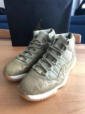 NIKE Air Jordan 11 Retro \'Olive Lux\' Sneakers Size 10.5W/M9 Jordan 11 Retro Neutral Olive (Women main image 4