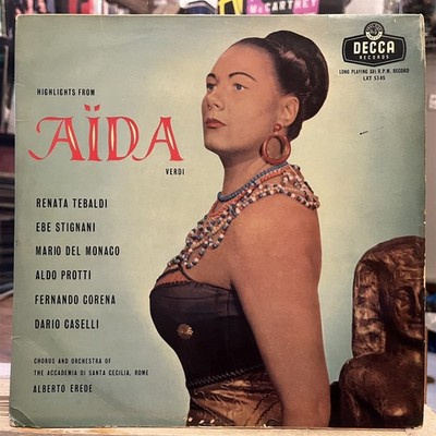 [CLASSICAL]~EXC LP~VERDI~TEBALDI~SIGNANI~Highlights From Aida~{1957~DECCA]~UK Im