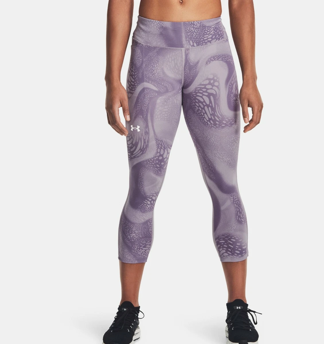 UNDER ARMOUR Women's UA Mileage Printed Capri Running Leggings NWT SIZE:  MEDIUM