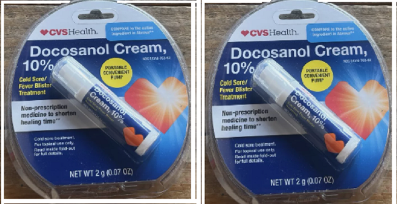 CVS Health Docosanol Cream 10% Cold Sore/Fever Blister Treatment 2PK ...