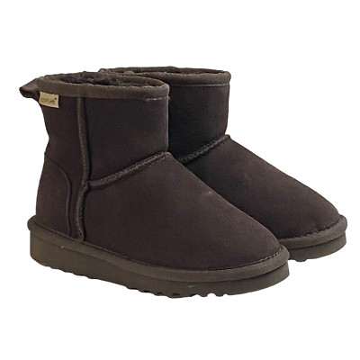 Fanture Little Kids 11 or 11.5 Suede Snow Boots Plush Lined Dark Brown