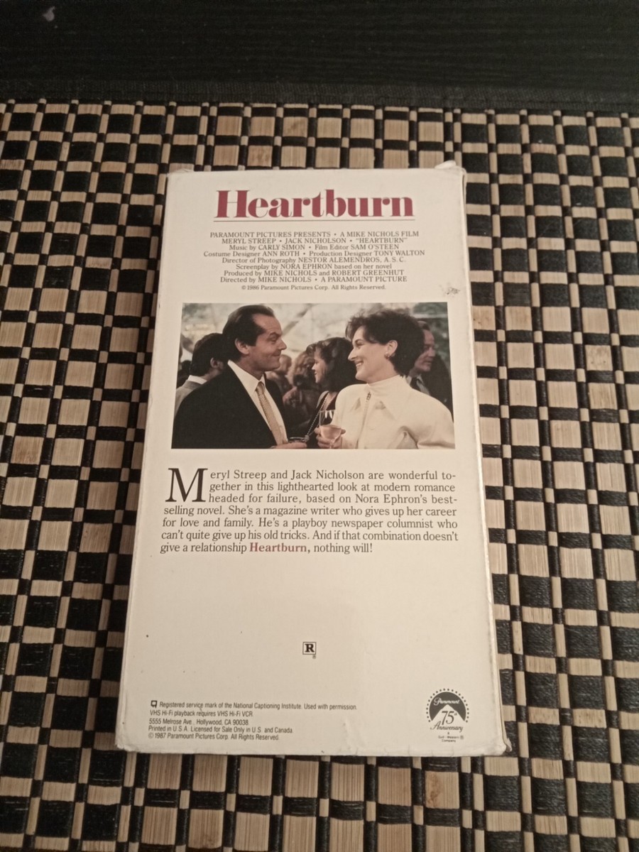 Heartburn (VHS, 1987, Paramount) B1 | eBay