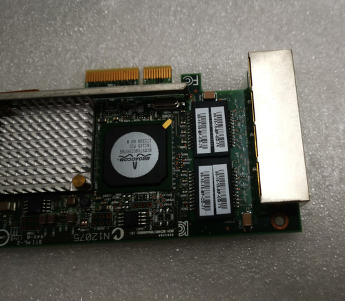 BROADCOM PCI-E 4 Port GBit NETWORK CARD 74-6929-01 A06 - Picture 5 of 5