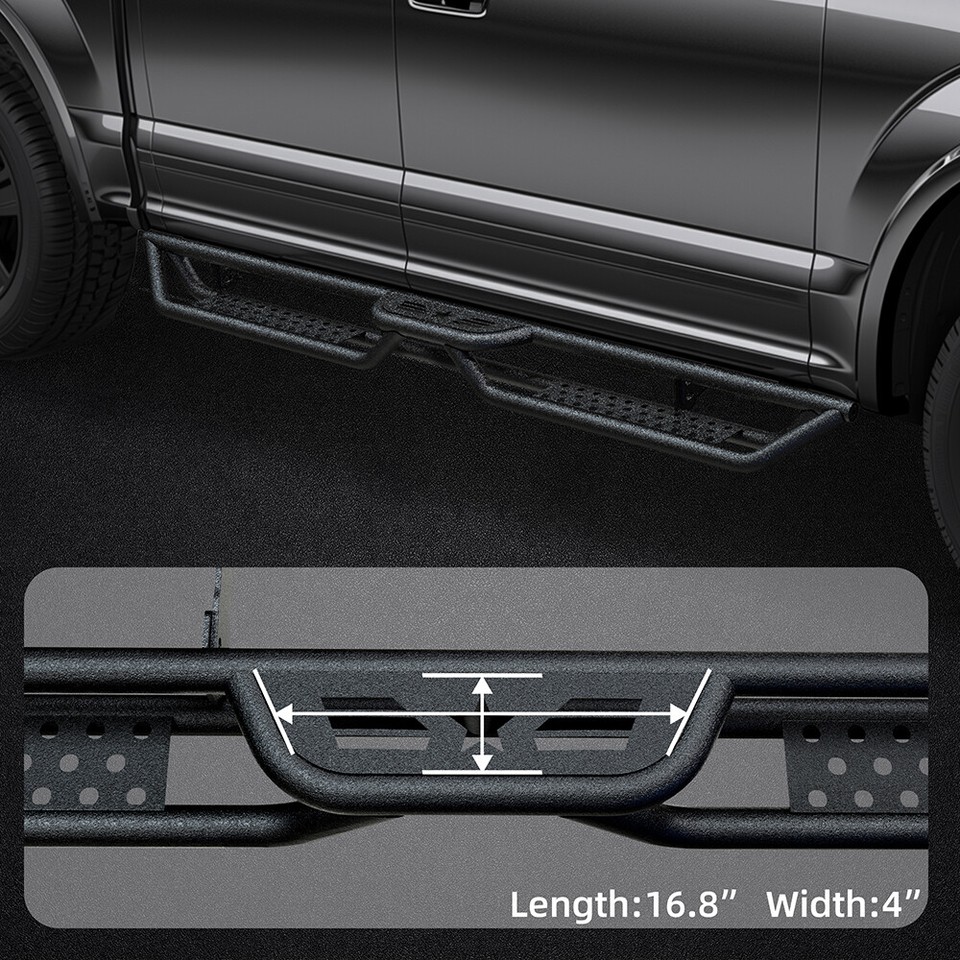 Running Boards for 2024 Toyota Tacoma Double/Crew Cab Drop Down Step ...