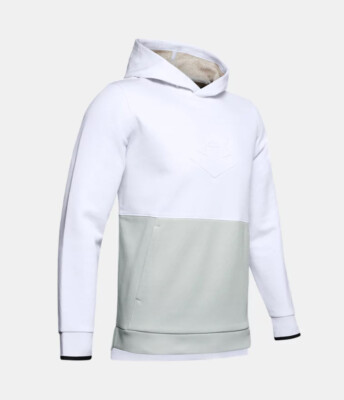 Under Armour Men's White/Halo Grey UA Recover Fleece Graphic