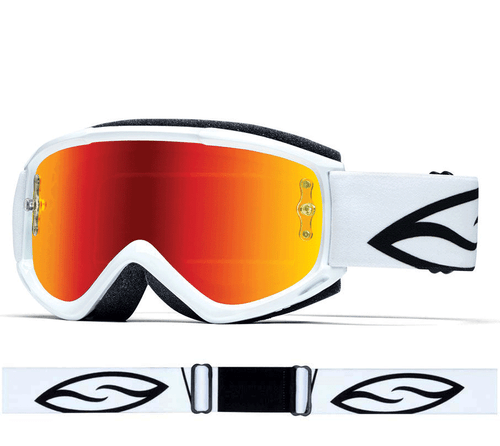 SMITH FUEL V1 MAX SPIEGEL MOTOCROSS MX FAHRRAD ENDURO BRILLE mit ROTEM Spiegel LINSE - Bild 3 von 6