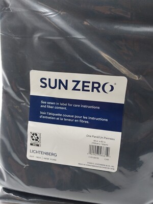 Sun Zero Panel Curtain  40in x 63in Black