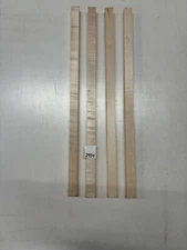 4 Pack, Flame Hard Maple Turning Wood Blanks Grade AAAA  24"x 1"x 1" #2954