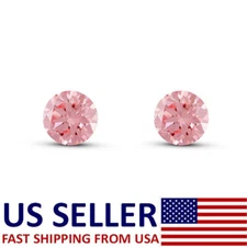 Loose Lab Grown Pink Diamond HPHT 2mm VS2 Clarity 1 Pcs