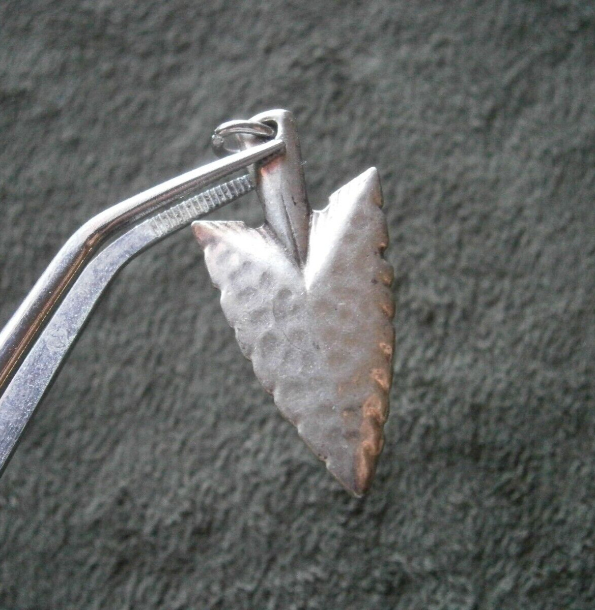 Large Arrowhead Vintage Solid Sterling Silver Bra… - image 1