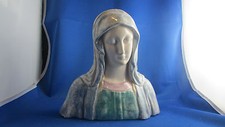 statue ceramique vernissee donatello buste de vierge capo di monte italie
