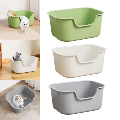 Open Top Katzentoilette Open Top Haustier Katzentoilette Haustier Bettpfanne Tragbar mit Hoch