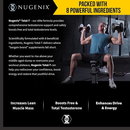 Nugenix Total-T Testosteron Booster - Energie und Ausdauer steigern, Muskeln aufbauen - Bild 5 von 6