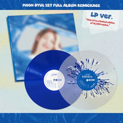 MOON BYUL 1st Full Repackage Album Starlit of Twinkle LP Ver 2LP+Poster+4ea Card
