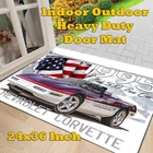 Door Mat Indoor Outdoor Heavy Duty 1995 Indy 500 Pace Car Corvette Rug