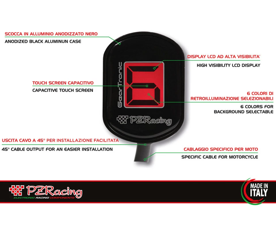 Plug and Play Ganganzeige PzRacing GT3100-K1 2KAWASAKI Z 1000 2003 > 2006 — 第 4/4 张图片