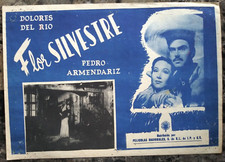 DOLORES DEL RIO IN FLOR SILVESTRE  ORIGINAL MEXICAN LOBBY CARD.1943 .11.5" X 16"