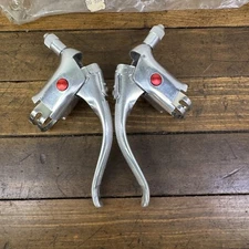 Vintage Dia Compe Brake Levers Red Dot NOS 1977 Safety Turkey Clamps Drop Bar