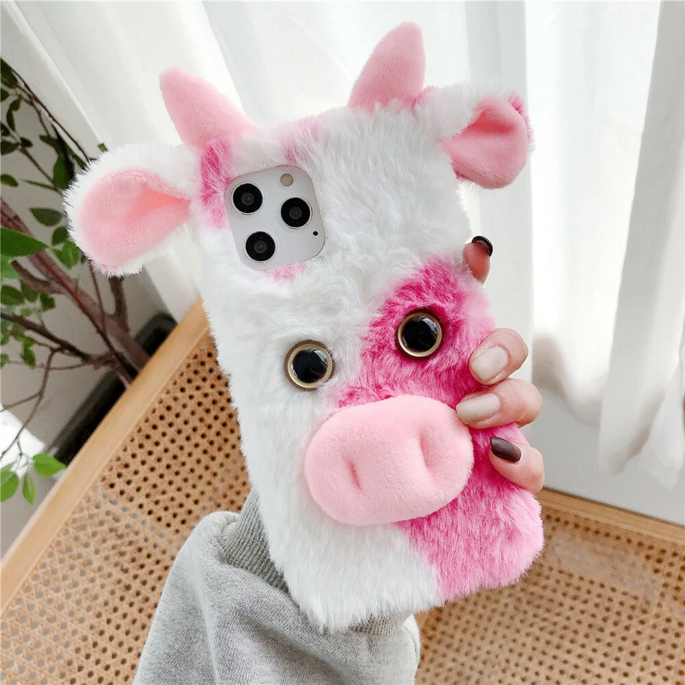 Phone Case for Galaxy S20 S20+ S20Ultra S20FE Soft Cover Fluffy Fur Skin