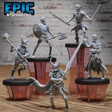 Skeleton Army D&D Dungeons and Dragons Miniature - Epic Miniatures 28mm