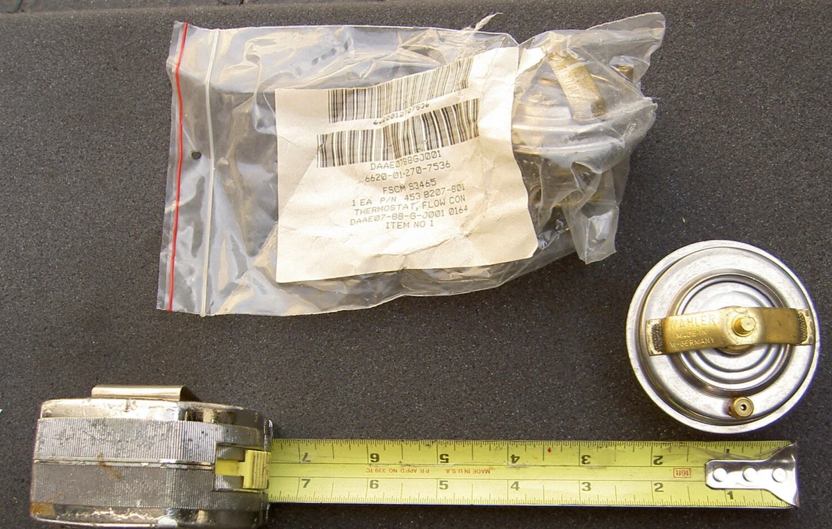Mercedes Thermostat 70C OEM 1162000015 ,66mm SEL, SL SLC, SE 