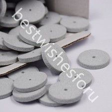 Dental White Porcelain Silicone Rubber Coarse Polishing Wheels Polisher 100 pcs