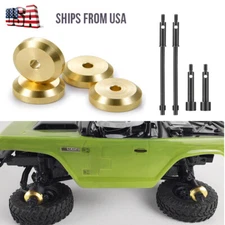 Hot +4mm Steel Drive Stub Axles Brass weights Axial SCX24 SXTF39W04 90081