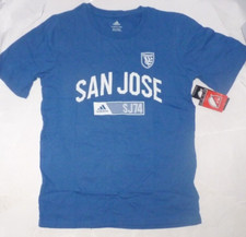 NEW ADIDAS MLS San Jose Earthquakes Soccer Youth Boys L Large 14 16 NEW NWT