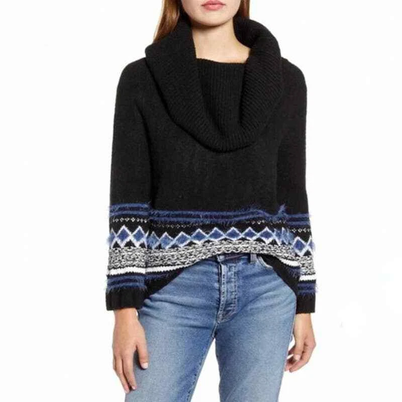 Convertible cowl deals neck sweater