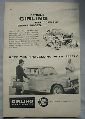 1961 Girling Brakes Original advert No.1