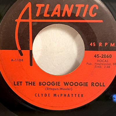 Clyde McPhatter Deep Sea Ball / Let the Boogie Woogie Roll 7'' 45 Atlantic Vinyl