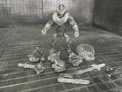 Glyos Battle Tribes Orc Adventurer Raider Figure Complete Blank Clear Glitter
