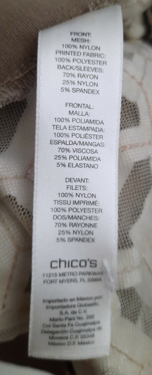Chico's Leopard Print Cardigan Mixed Print Open Front Taupe Womens Size 3 image 6