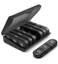 Weekly Pill Organizer 3 Times a Day, PULIV Portable Travel Pill Box 7 Day