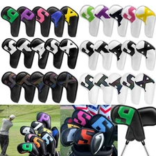 Golf Iron Head Covers Golf Club HeadCover Protector PU 10pcs Set Sport Universal
