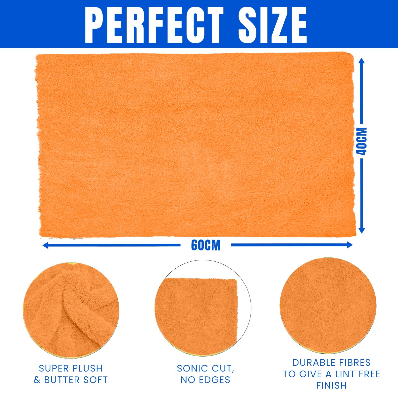 Extra Large Car Drying Towel Super Absorbent Dual XL Edgeless