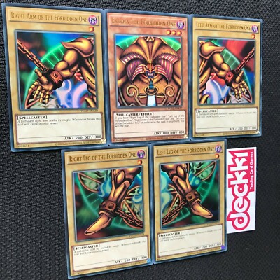 5 piece yugioh card Amazon.com: MISKD All 5 Exodia Pieces with Rare Cards 50 Card Lot! : Toys &  Games main image 1