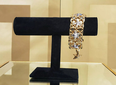 Versace 24K Gold Plated with Silver Stars Bracelet*