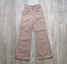 Vintage 70s High Waisted Wide Leg Bell Bottom Pants 26x30