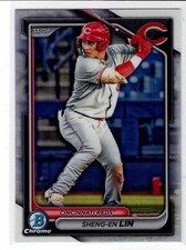 Sheng-en Lin Cincinnati Reds 2024 Bowman Chrome Draft REFRACTOR ***