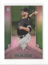 2020 Panini Titanium Green #16 Dylan Cease Rookie White Sox Padres