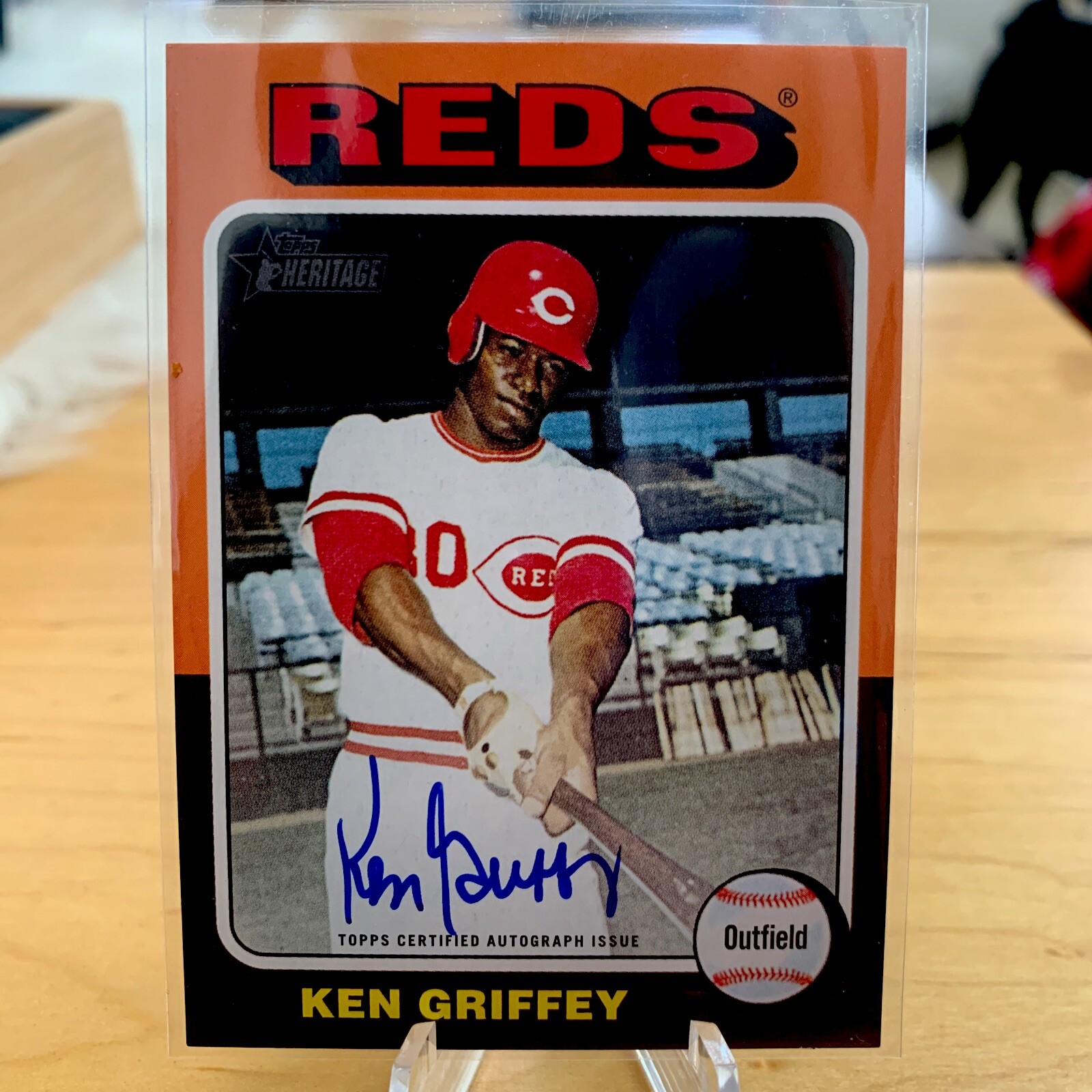 2024 Topps Heritage Ken Griffey High Number Real One Auto On-Card #ROA-KG